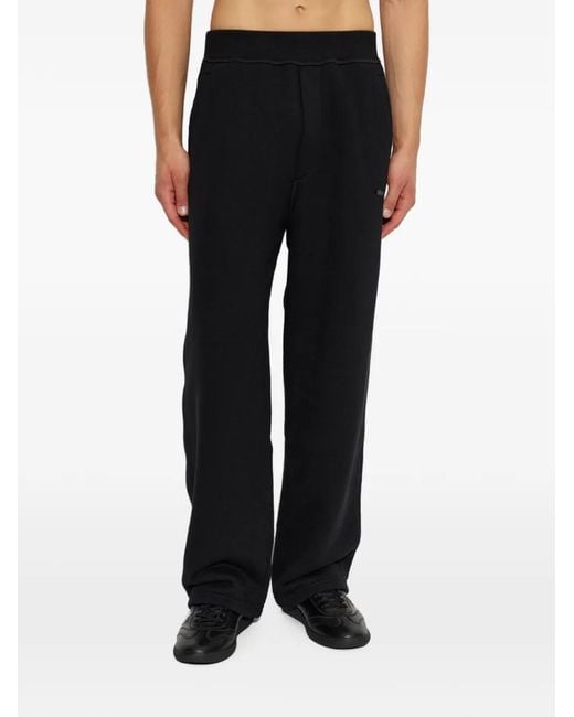 DSquared² Black Logo-Patch Track Pants for men