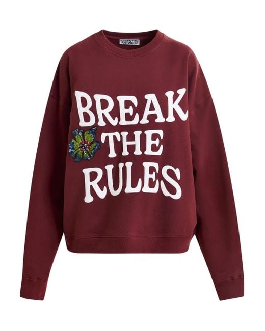 Essentiel Antwerp Ixperience スウェットシャツ Red