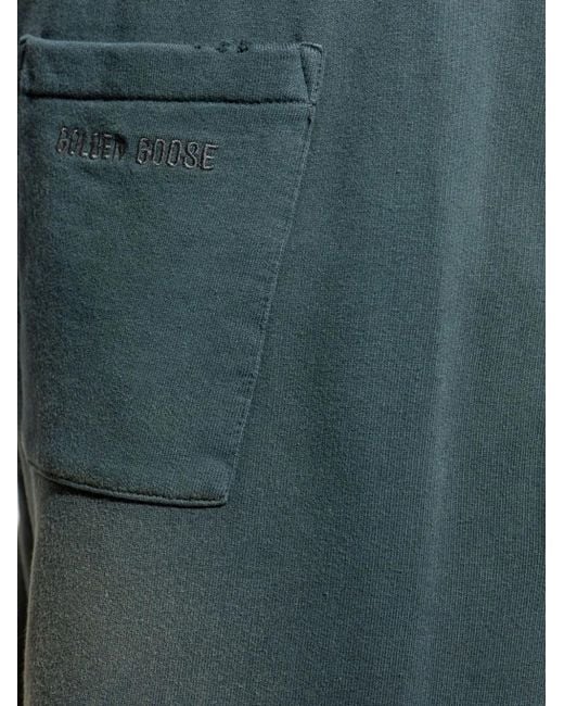 Golden Goose Deluxe Brand Blue Faded-Effect Track Pants
