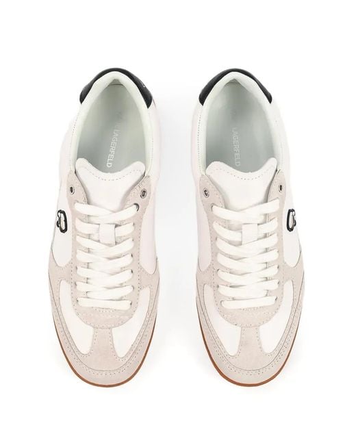 Karl Lagerfeld White Karl-Patch Sneakers