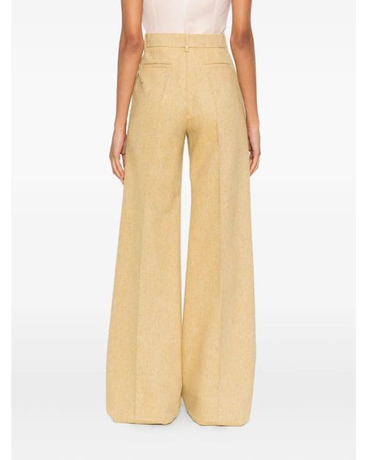 Valentino Garavani Natural Belt-Loop Trousers
