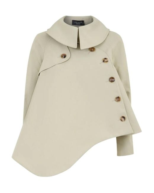 A.W.A.K.E. MODE Natural Button-Fastening Jacket