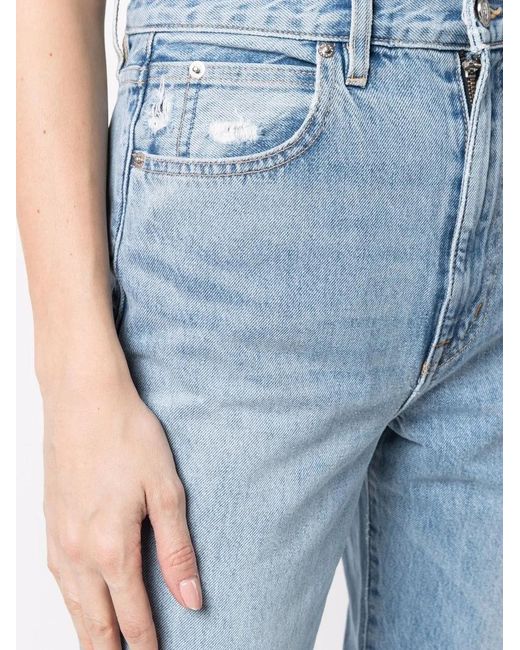 SLVRLAKE Denim Blue Skylin Straight-Leg Jeans
