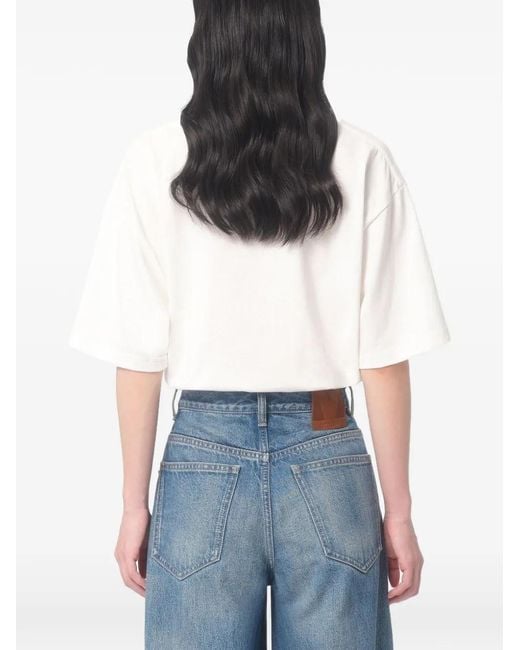Valentino Garavani White Logo-Print T-Shirt
