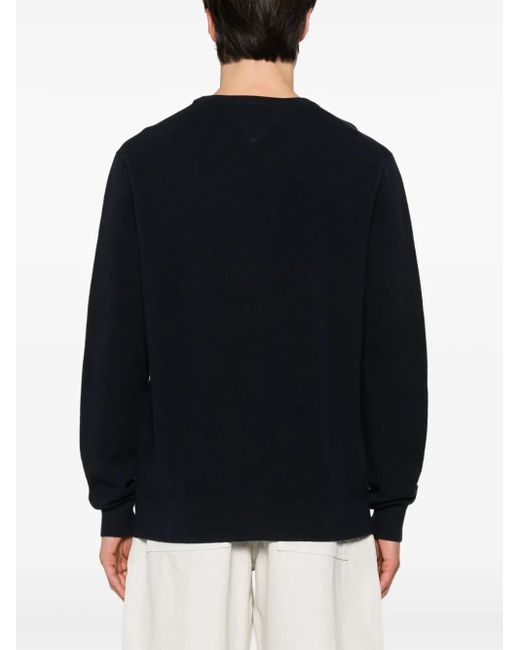 Tommy Hilfiger Black Crew-Neck Sweater for men