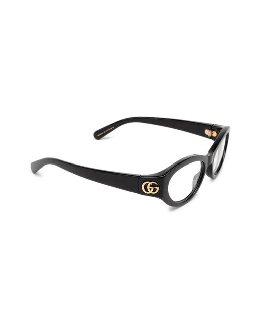 Gucci Black Round-Frame Glasses