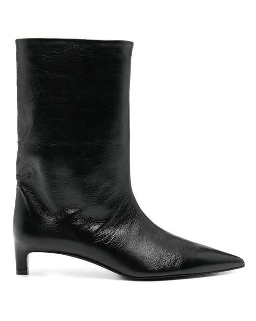 Jil Sander Black 40Mm Leather Boots