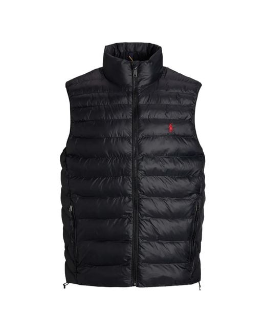 Polo Ralph Lauren Black Zip Puffer Gilet for men