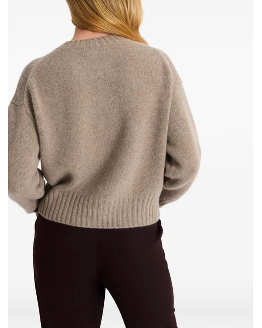 Pringle of Scotland Natural Crew-Neck Cashmere Sweater