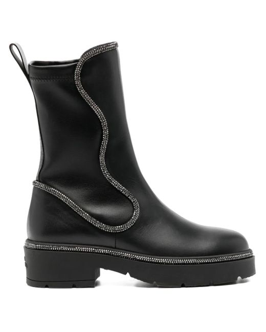 Rene Caovilla Black Onda Boots