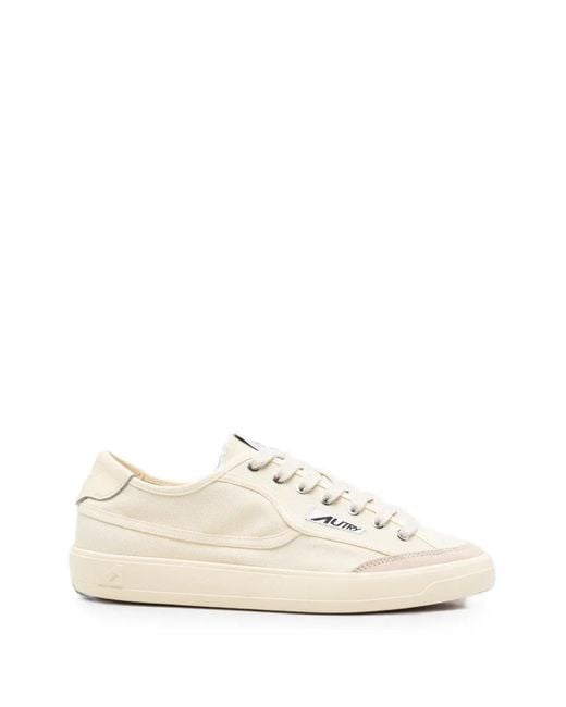 Autry White Windscape Low-Top Sneakers for men