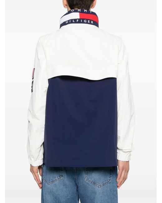 Tommy Hilfiger Blue X Us Sail Gp Logo-Patch Jacket