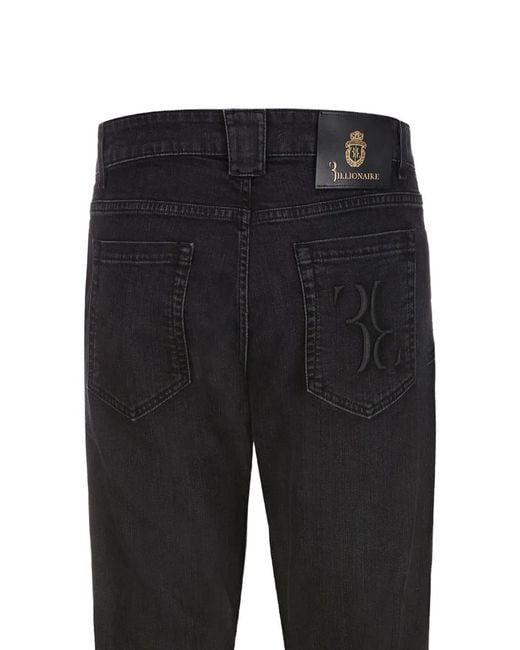 Billionaire Black Jean À Broderies for men