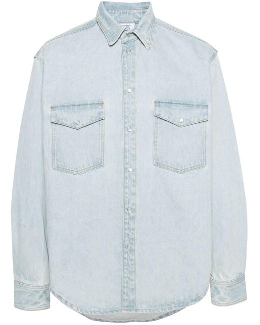 Vetements Blue Light-wash Denim Cotton Shirt
