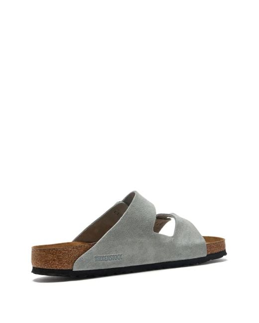 Sandales Arizona En Daim À Double Boucle Birkenstock pour homme en coloris White