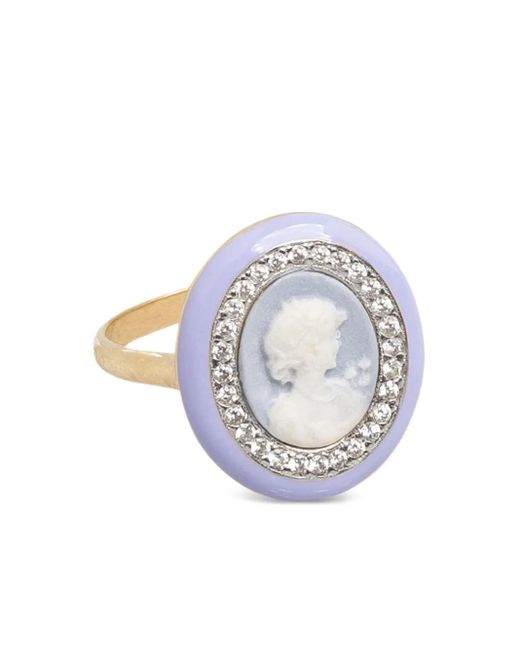 Cameo & Beyond White Glam Ladies Ring