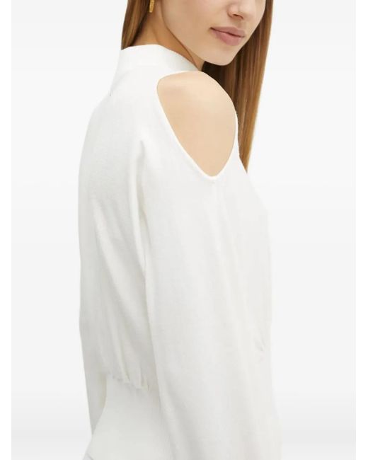 Jersey con hombros descubiertos Guess de color White