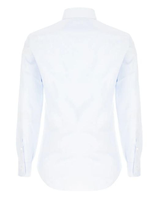 Barba Napoli White Button-Cuff Shirt for men