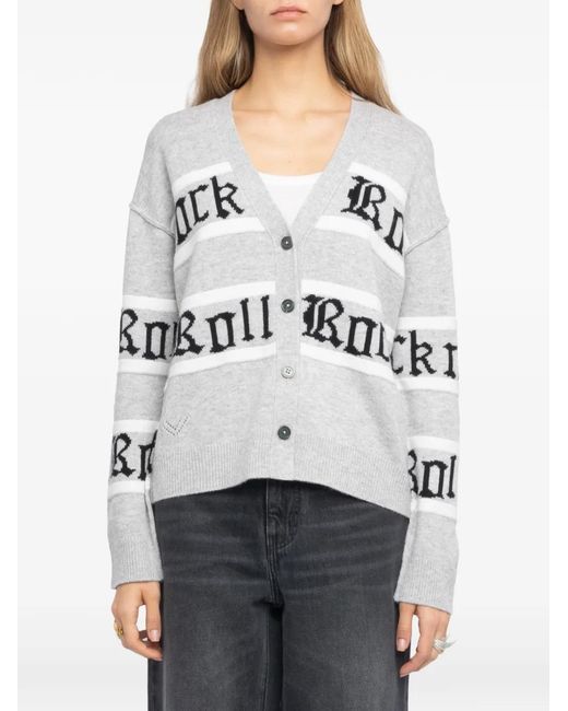 Zadig & Voltaire Gray Cardigan Mirkaz