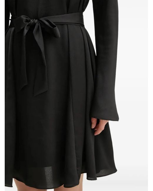 Bruuns Bazaar Black V-Neck Flared Dress