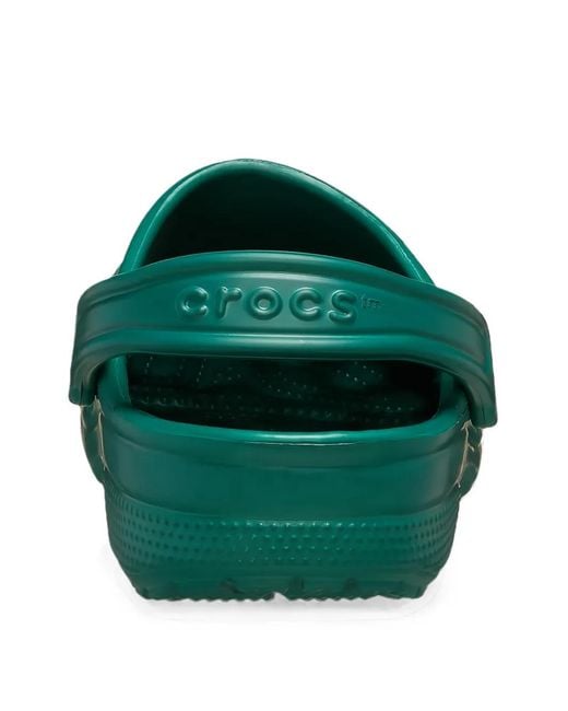 CROCSTM Green Perforated Slingback Shoes