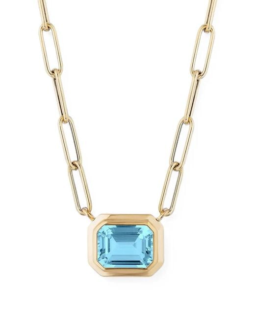 Goshwara Blue Manhattan Topaz Necklace