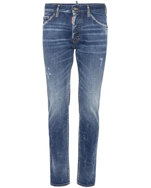 DSquared² Blue Slim-Fit Denim Trousers With Classic Five-Pocket Design for men