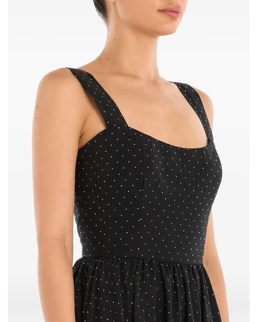 POST MERIDIEM Black Sequin-Embellished Maxi Dress