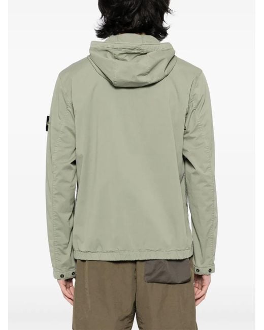 メンズ Stone Island フーデッド ジャケット Green
