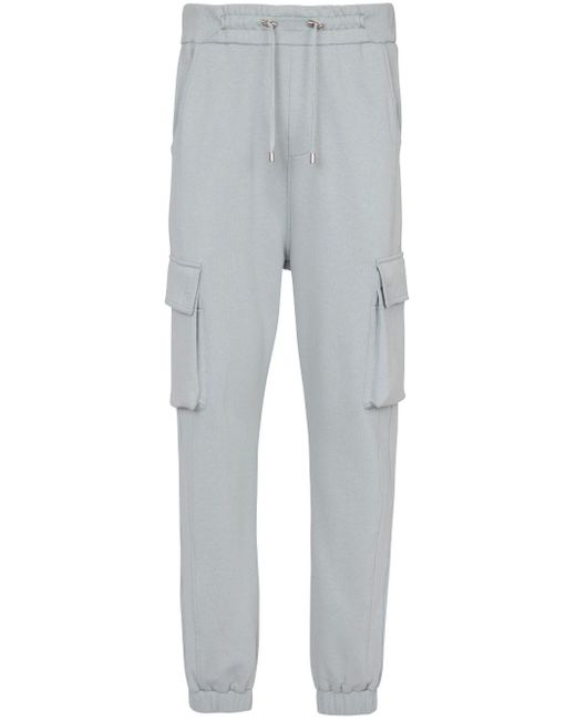 Pantalon de jogging cargo à logo Balmain pour homme en coloris Gray