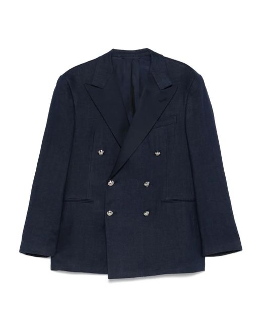 Ralph Lauren Blue Double-Breasted Blazer for men