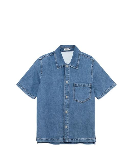 Jonathan Simkhai Blue Ardent Denim Shirt for men