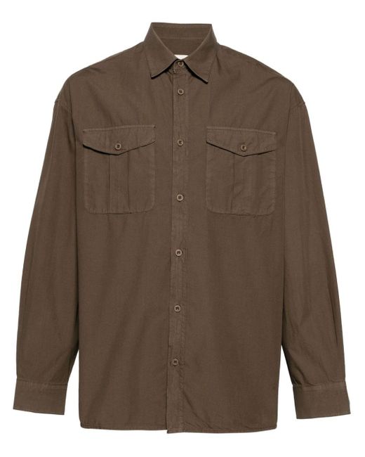 Emporio Armani Katoenen Overhemd in het Brown voor heren