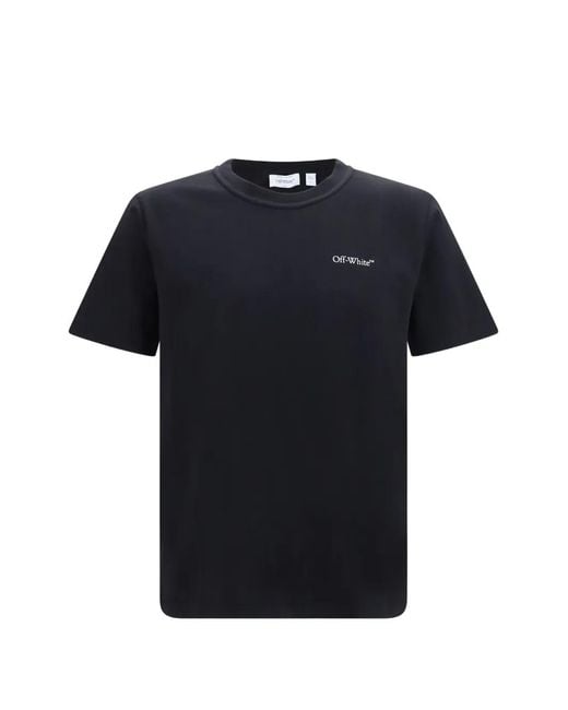 Off-White c/o Virgil Abloh Black Small Bookish Logo-Print T-Shirt for men