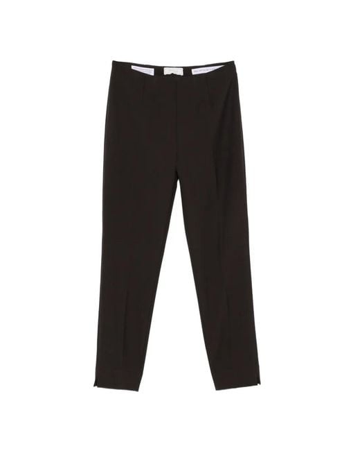 Peserico Black Side-Zip Trousers