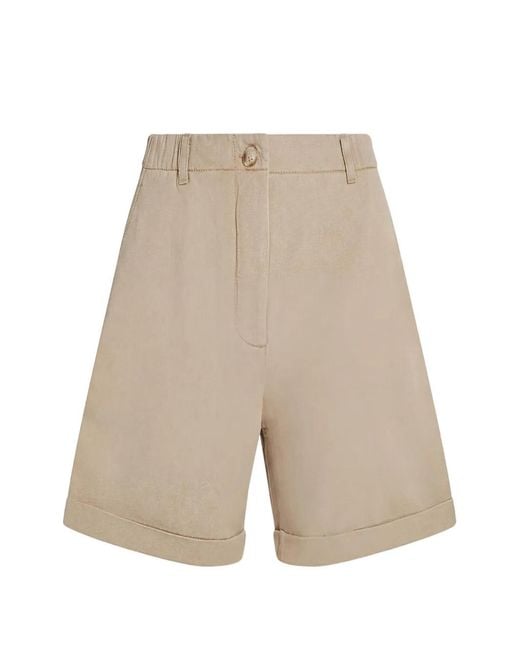 Tommy Hilfiger White Elasticated-Waistband Chino Shorts