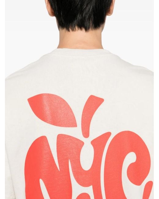 メンズ Melt グラフィック Tシャツ White