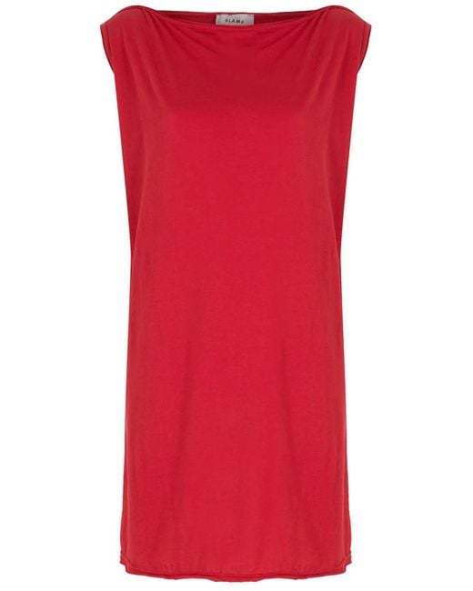 Amir Slama Red Sleeveless Dress