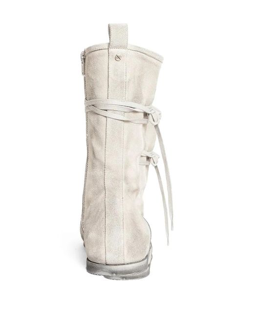 Ann Demeulemeester White Fides High-Top Boxing Sneakers for men