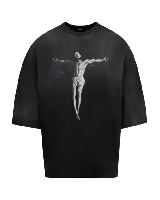 Willy Chavarria Black Tarantula Buffalo T-Shirt for men