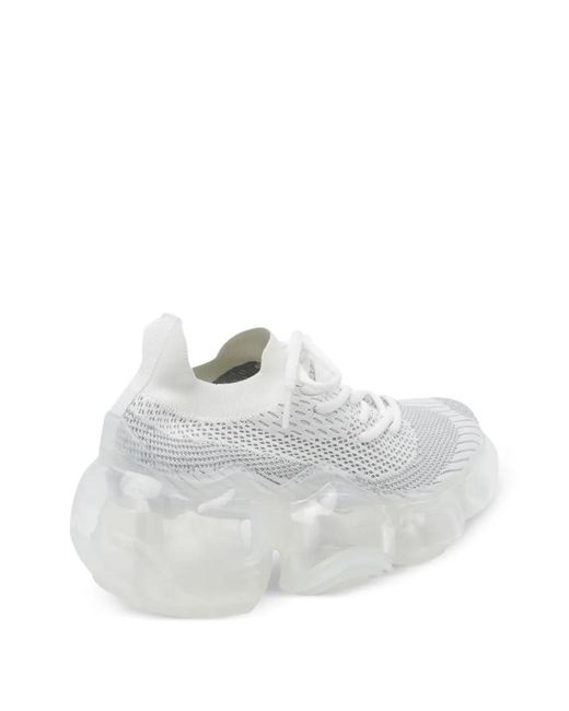 grounds White Moopie Laces Sneakers
