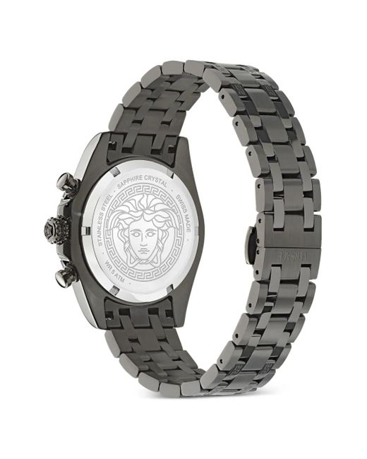 Versace Gray Grecca Chrono 43Mm for men