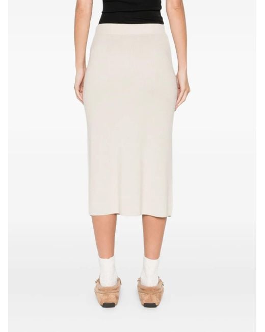 Marc O' Polo Natural Knitted Midi Skirt