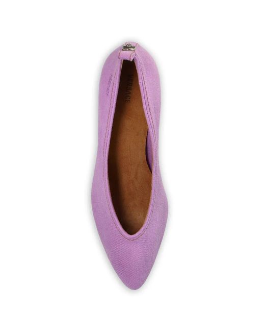 Versace Purple Tina Heeled Pumps