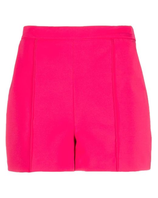Elisabetta Franchi Pink Kurze High-Waist-Shorts