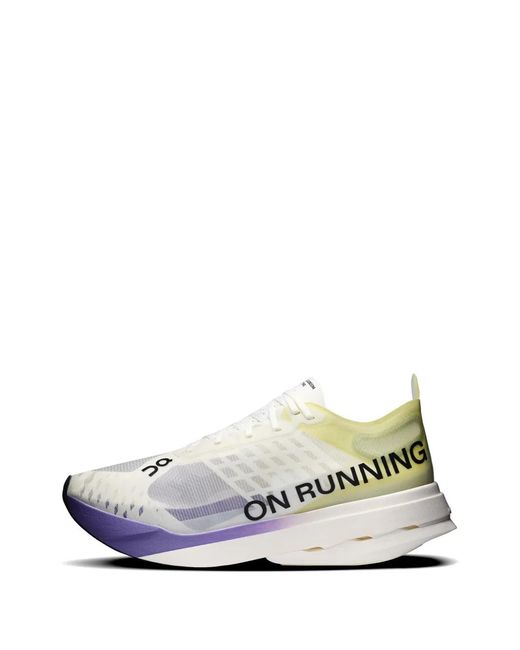 On Shoes White Logo-Print Sneakers for men