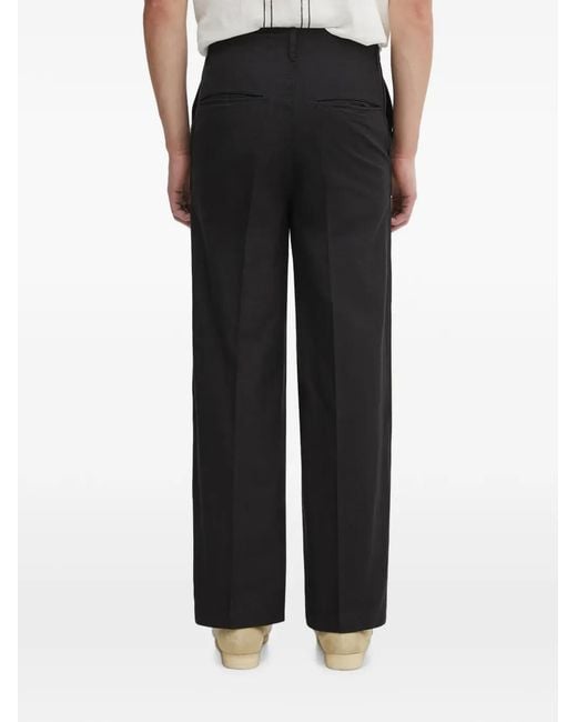 Visvim Black Straight-Leg Trousers for men