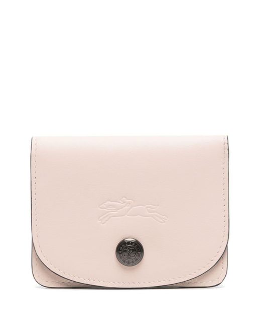 Longchamp Pink Le Pliage Xtra Leather Card Holder
