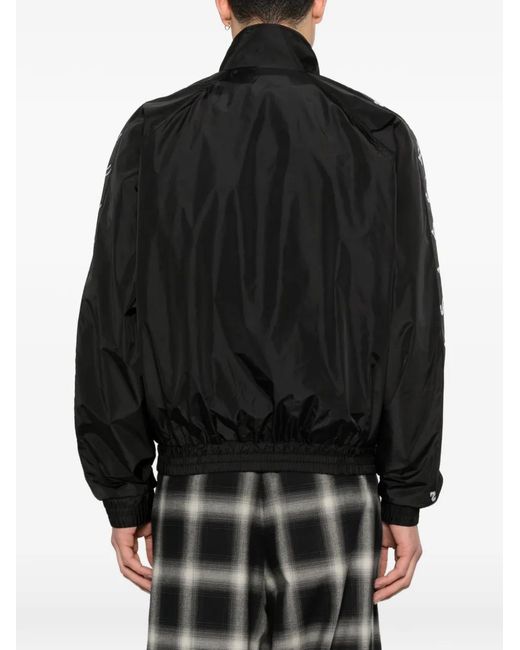 LỰU ĐẠN Black Logo-Embroidered Windbreaker for men