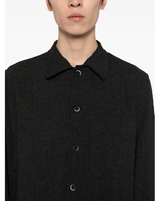 Barena Black Textured Shirt for men